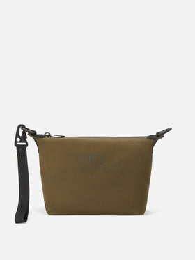Nahtloses gewachstes pouch in Militärgrün 
