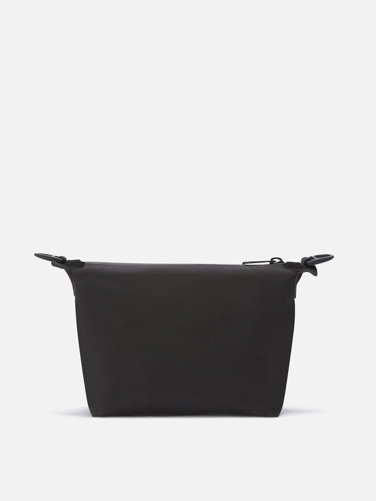 Negro Seamless encerado pouch 
