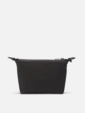 Negro Seamless encerado pouch 