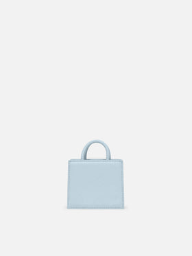 Compra el bolso de mano Micro Bag en piel azul claro 
