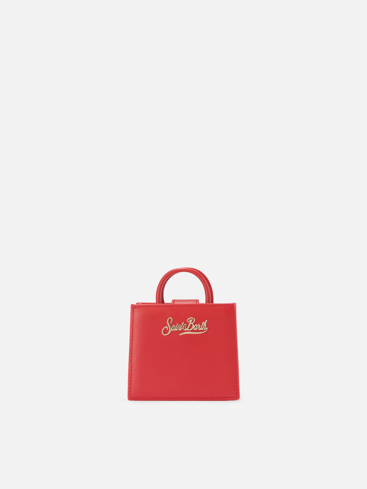 Shop Bag Micro Handbag in red leather