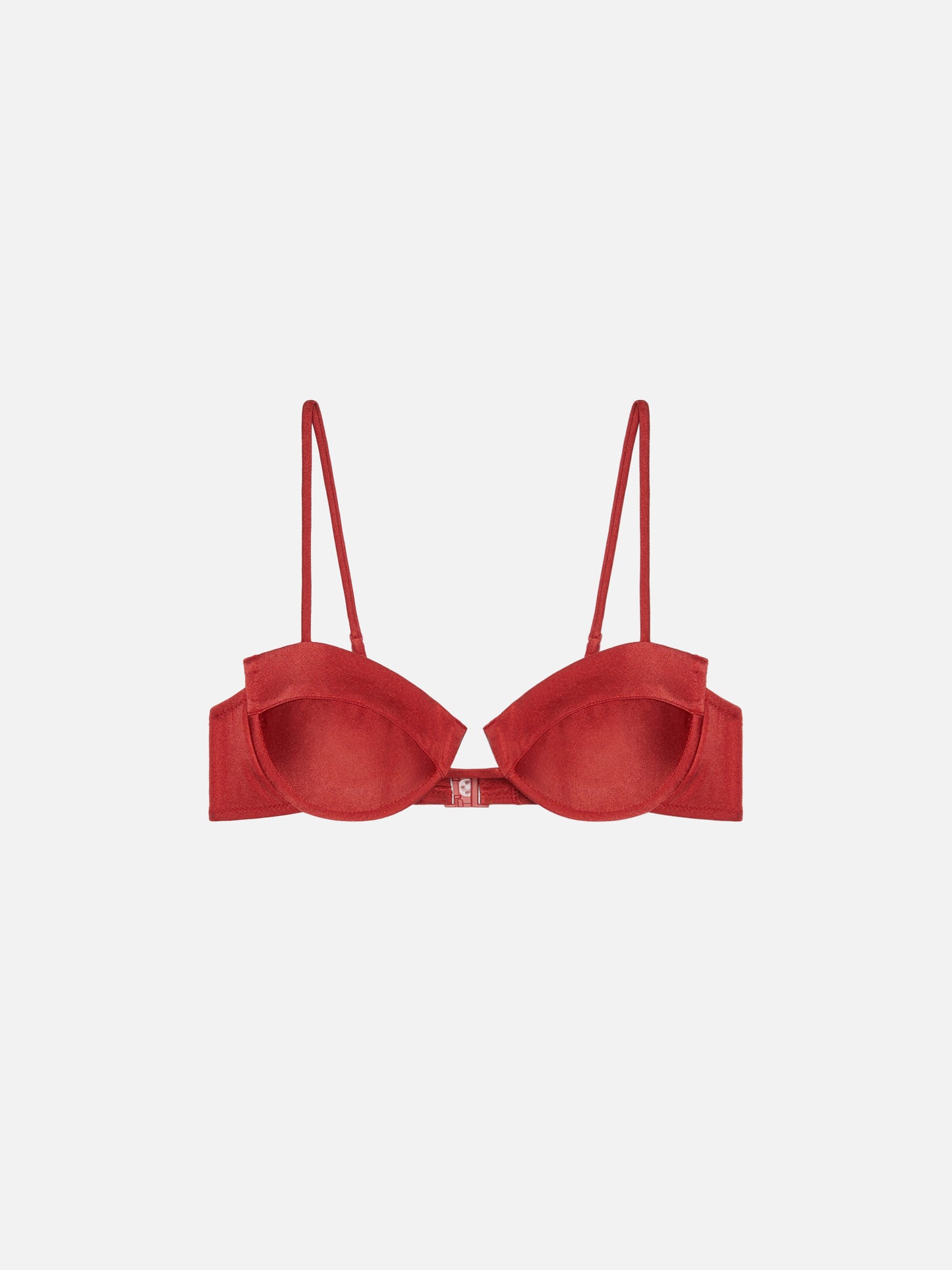 Salina shimmer brick red underwired bralette