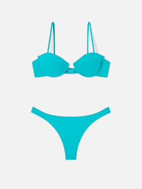 Bikini Salina Naomi bralette con ferretto verde salvia