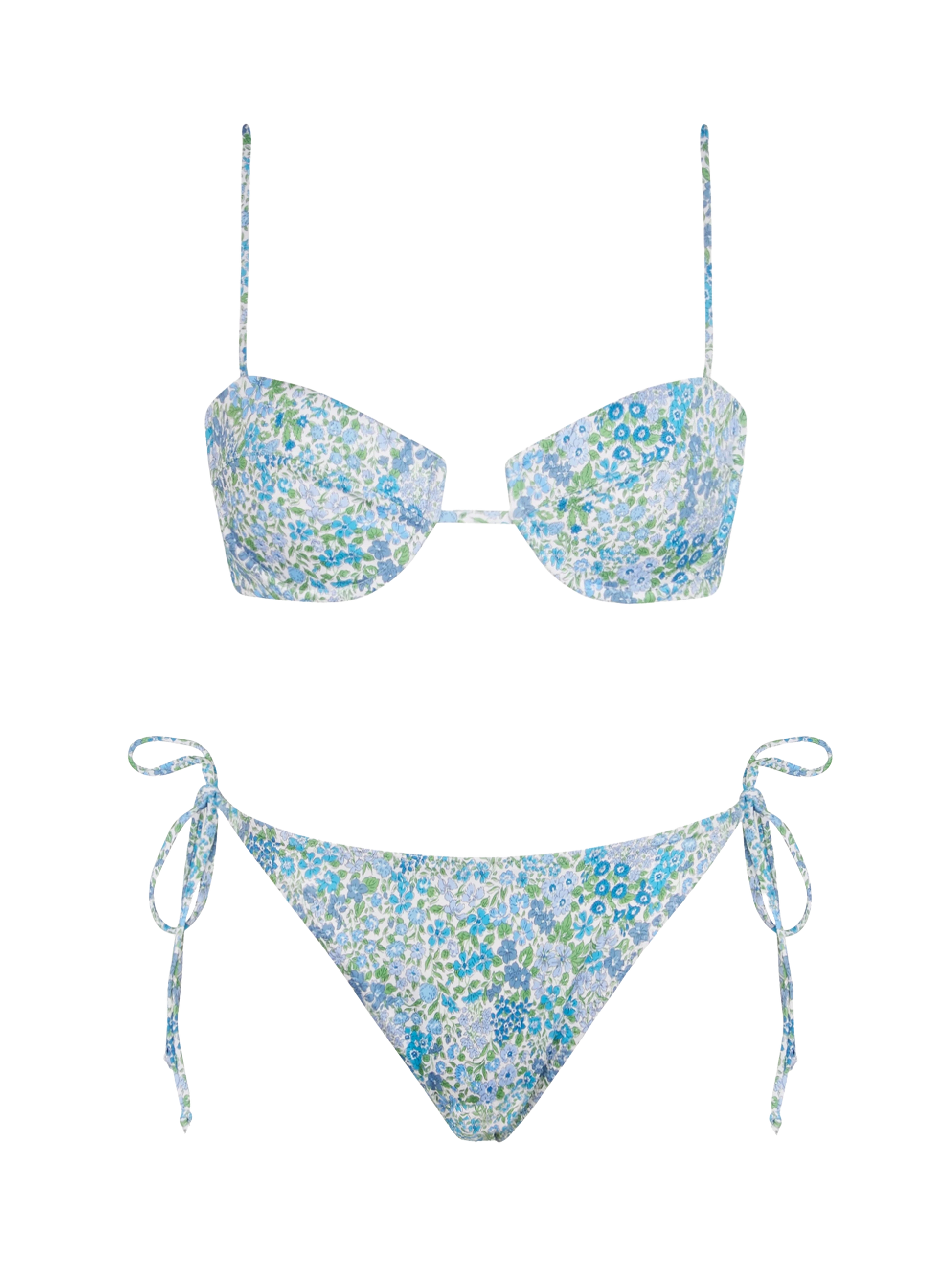 Woman Joanna Luise underwired bralette bikini Salina Virgo | MADE WITH LIBERTY FABRIC - MC2 Saint Barth