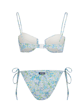 Woman Joanna Luise underwired bralette bikini Salina Virgo | MADE WITH LIBERTY FABRIC - MC2 Saint Barth