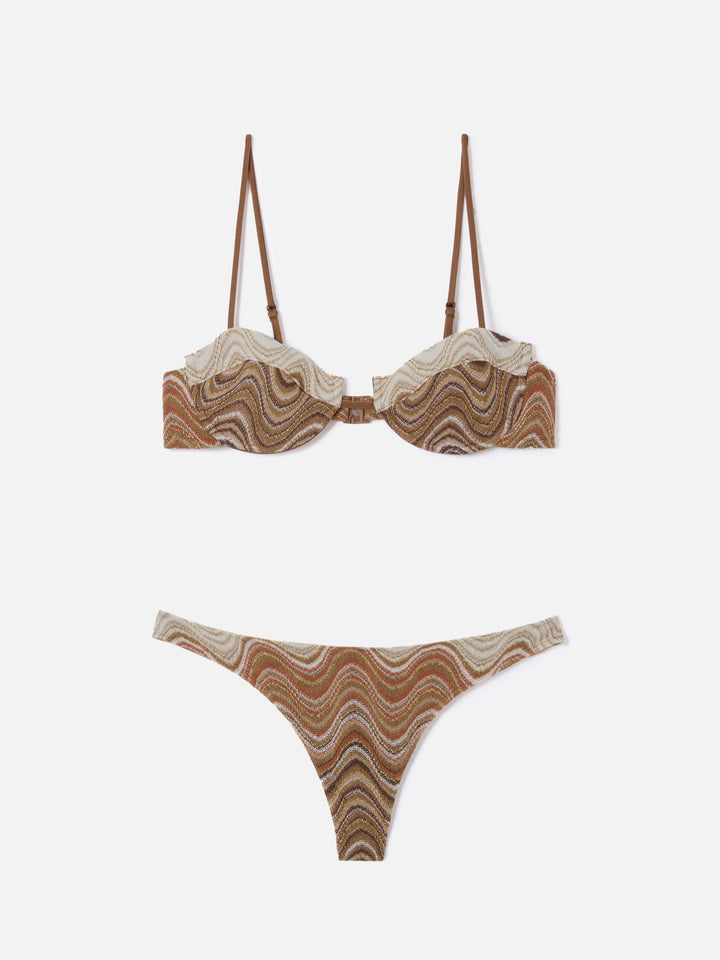Salina Naomi brown degradé raschel bikini