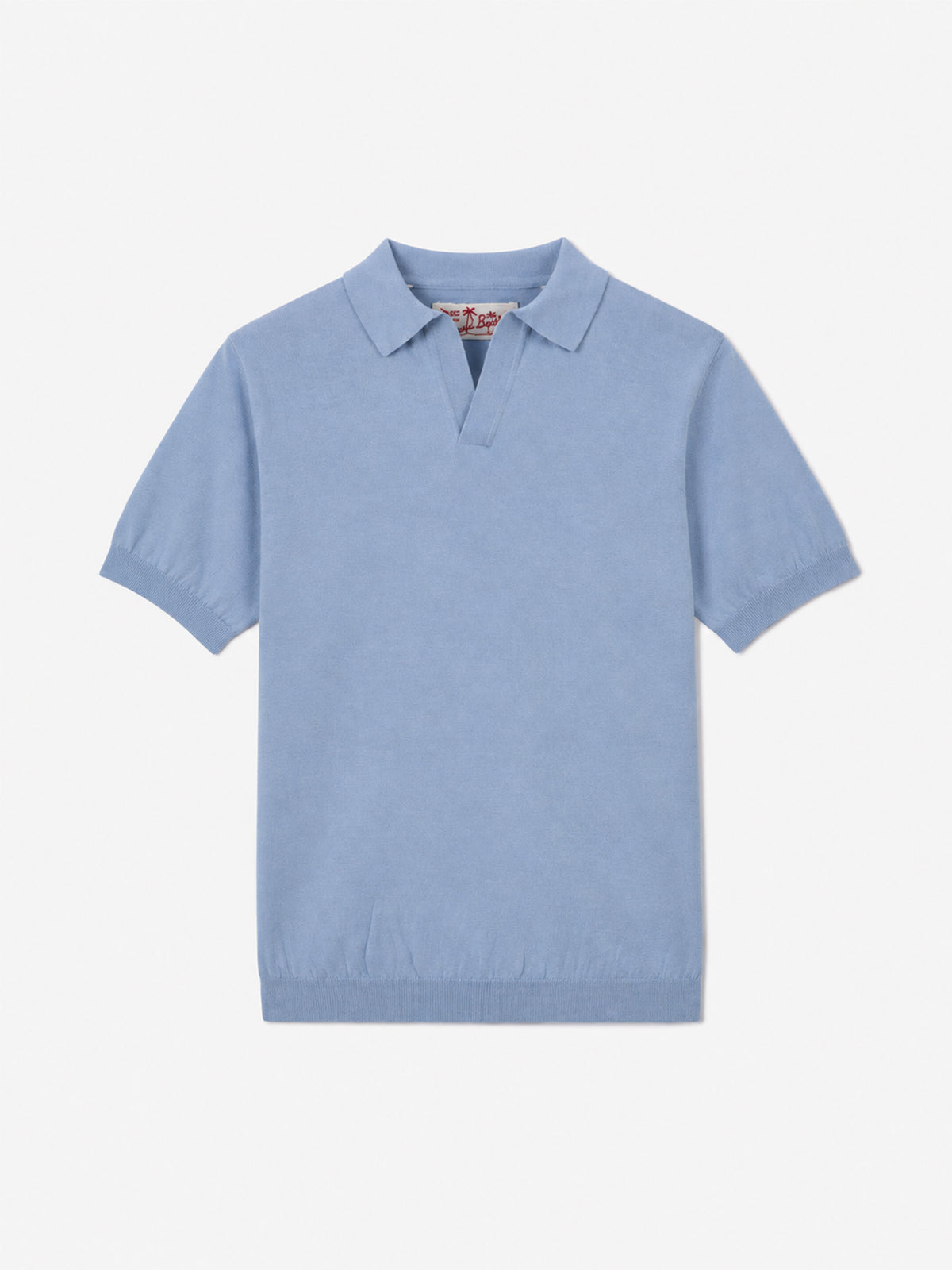 Polo de punto azul claro para niño Sloan Jr 