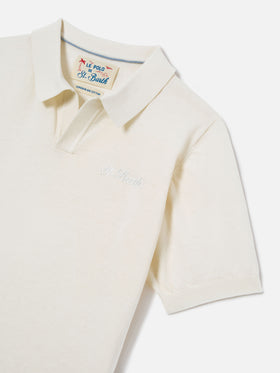 Cream Sloan Jr polo