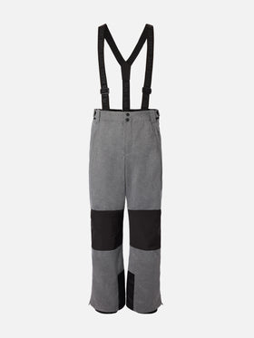 Ski pants Snowbird in melange grey with Recco® technology
