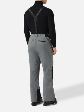 Ski pants Snowbird in melange grey with Recco® technology