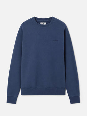 Soho Baumwoll-Sweatshirt in Navyblau mit St. Barth-Stickerei 