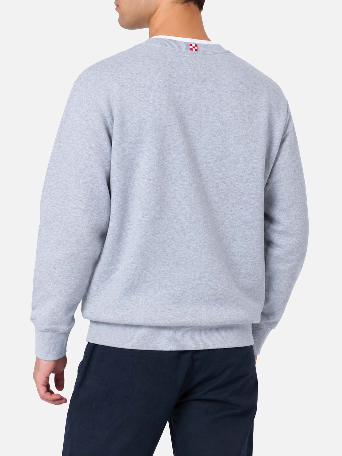 Sudadera Soho con estampado St. Barth Sport Club en gris melange 