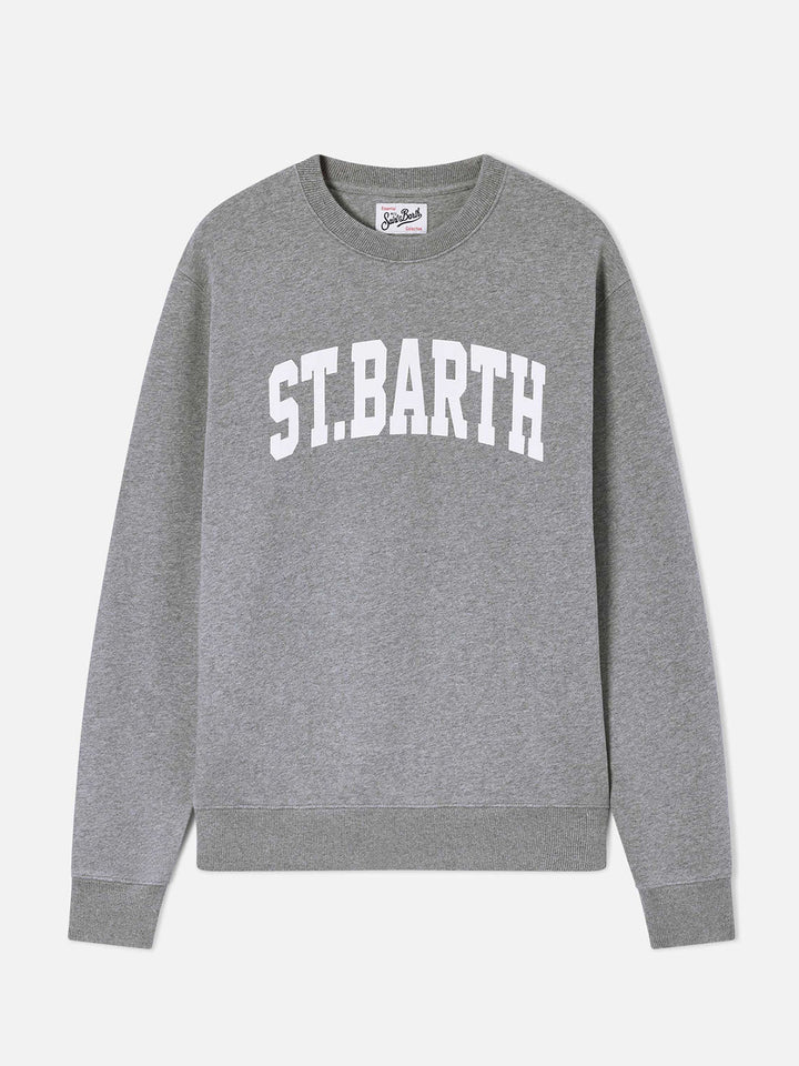 Grey Soho cotton sweatshirt with St. Barth print