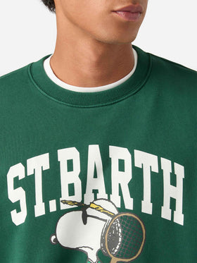 Sweat-shirt Soho vert en coton avec imprimé Snoopy | Special edition 