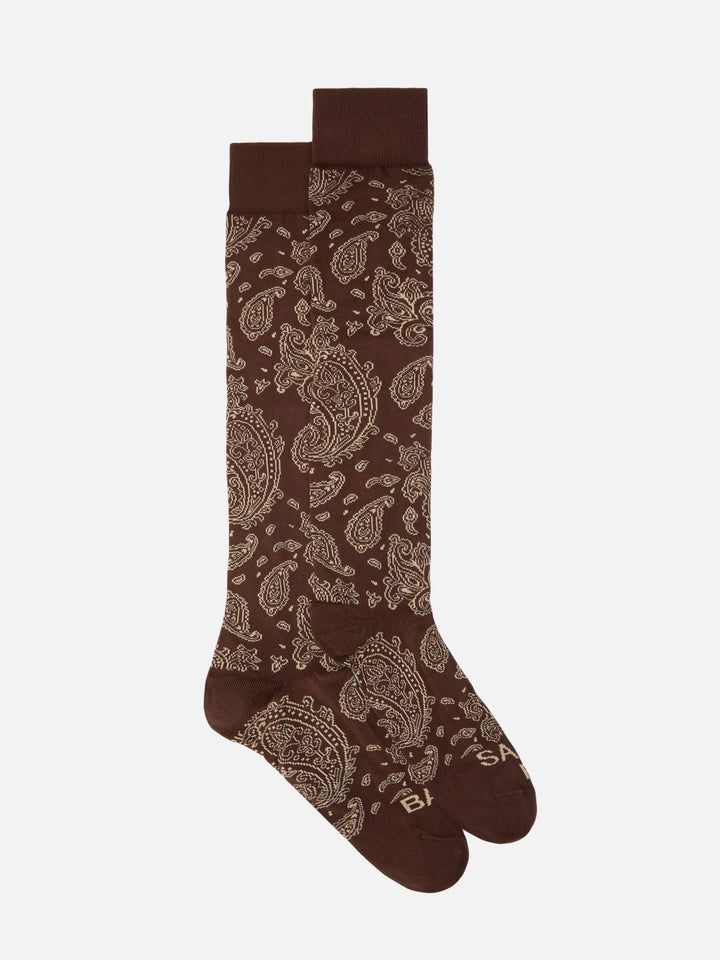 Calze Sox in misto cotone con jacquard paisley