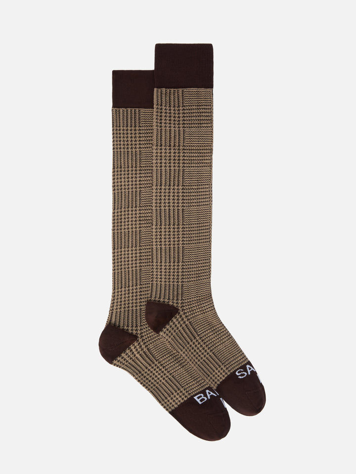Sox socks in cotton blend with Prince of Wales jacquard