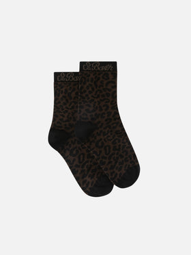Calzini con stampa leopardata