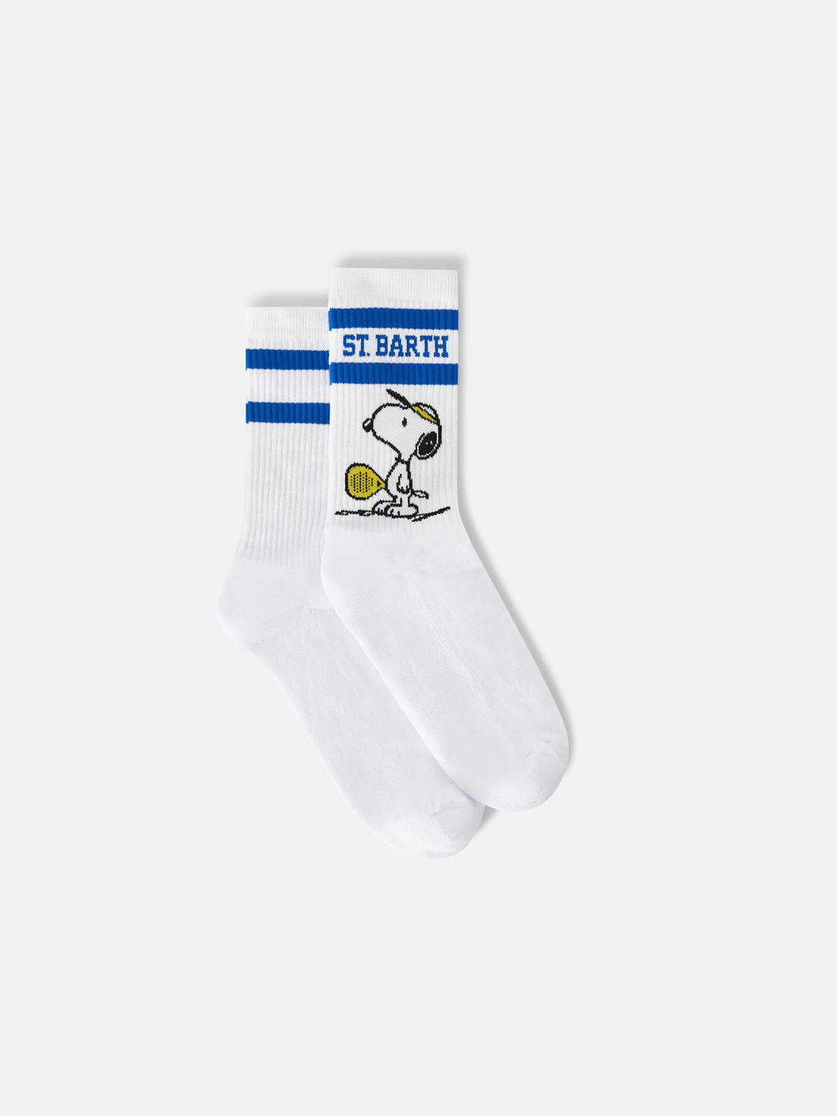 Chaussettes de sport en coton blanc avec imprimé Snoopy padel | Special edition 