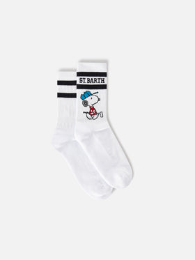 Weiße Sportsocken aus Baumwolle mit Snoopy-Golf-Print | Special edition 