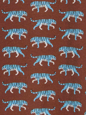 Brown Boy muslin cotton shirt Sharouk with tiger print - MC2 Saint Barth