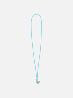 Correa para teléfono Light blue Strass Charm con logotipo charm 