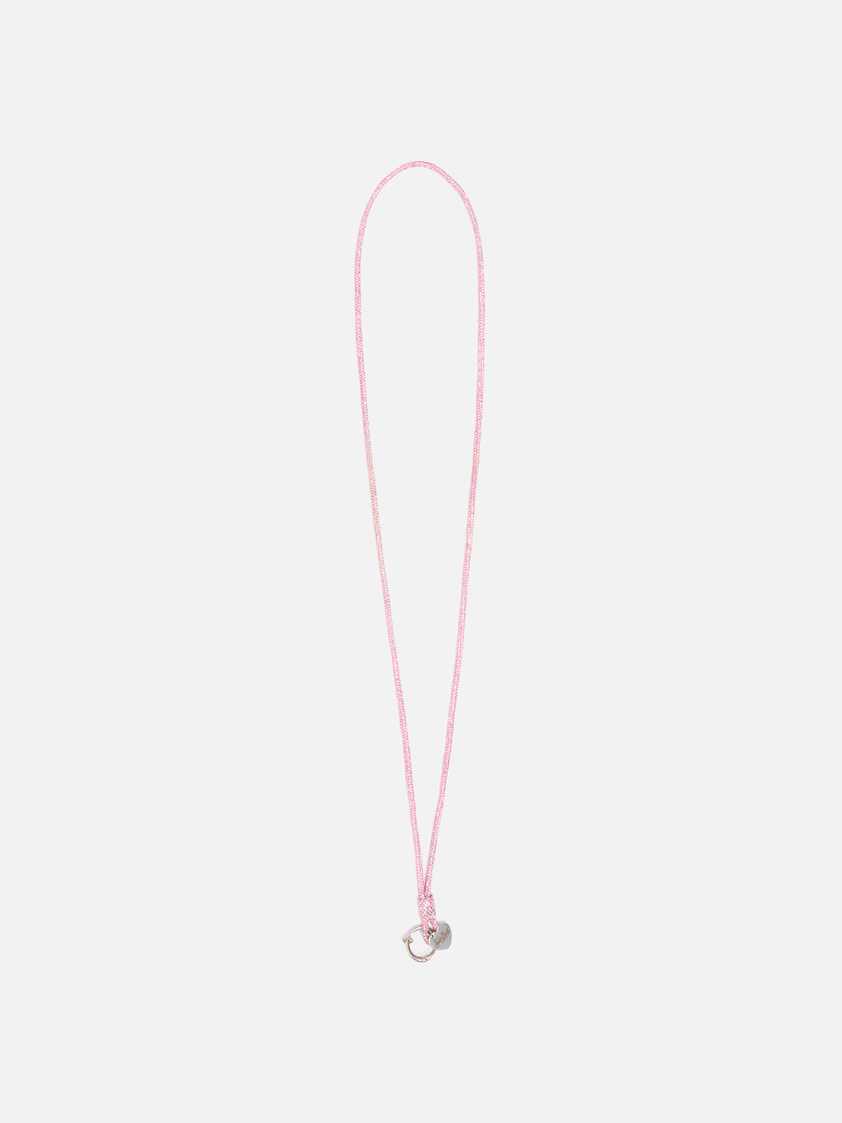 Fuchsia Strass Charm phone strap with logo charm