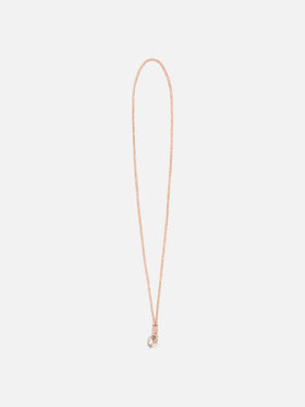 Beige Strass Charm phone strap with logo charm