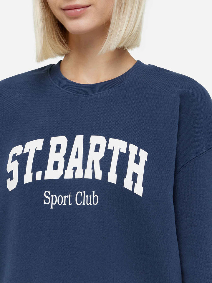Stardust-Baumwoll-Sweatshirt mit St. Barth Sport Club-Print
