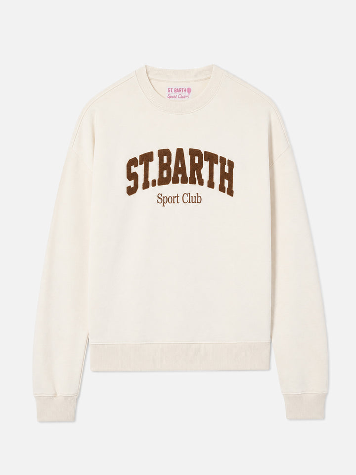 Sudadera Cream Stardust con logo en relieve efecto rizo y bordado Sport Club 