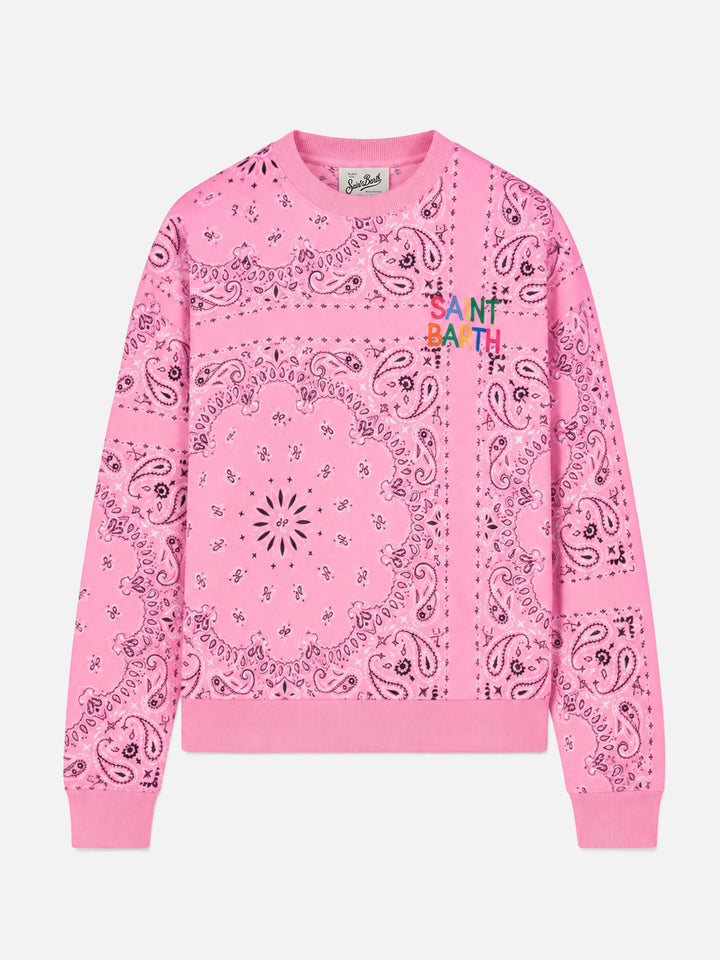 Sweat-shirt bandana rose Stardust 
