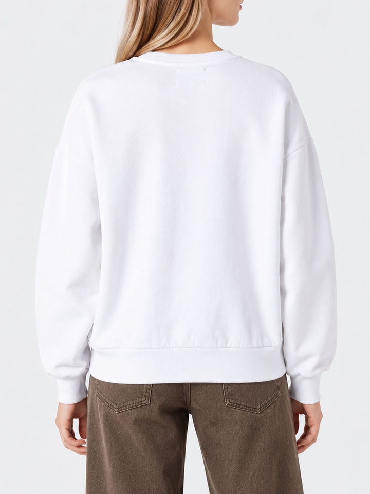Sweatshirt Stardust avec imprimé Paris et broderie 
