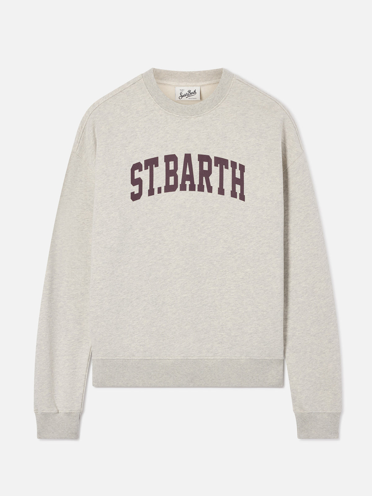 Grey Stardust sweatshirt with St. Barth print