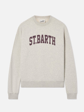 Grey Stardust sweatshirt with St. Barth print