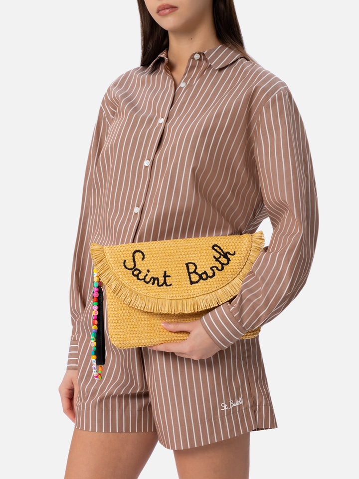 Strohpochette mit Fruchtanhängern