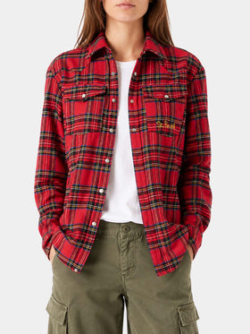 Camisa de franela de tartán rojo Seattle 