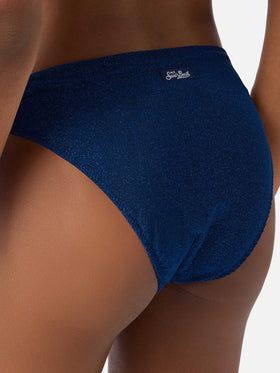 Leda Sugar navy blue lurex bikini