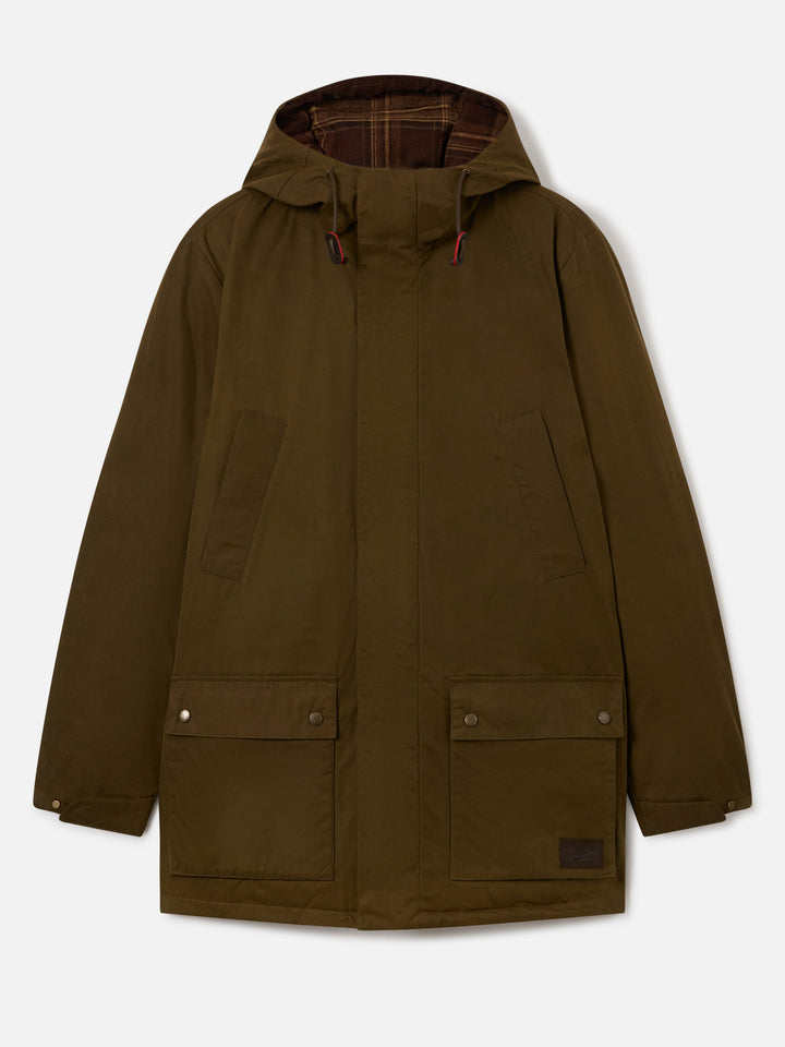 Parka Sven verde kombu cerato con cappuccio