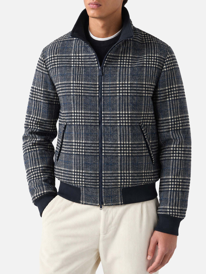 Traveler-Bomberjacke in Prince of Wales 