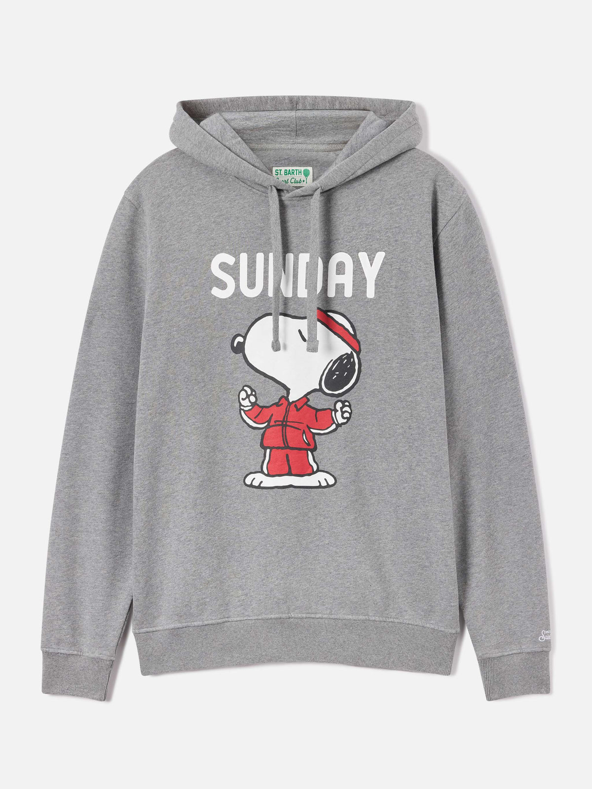 Sudadera con capucha Tribeca de algodón gris con estampado de Snoopy | Special edition 