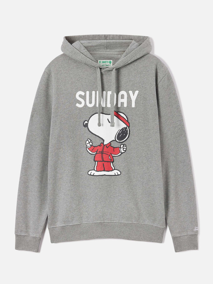Sweat à capuche Tribeca en coton gris avec imprimé Snoopy | Special edition 