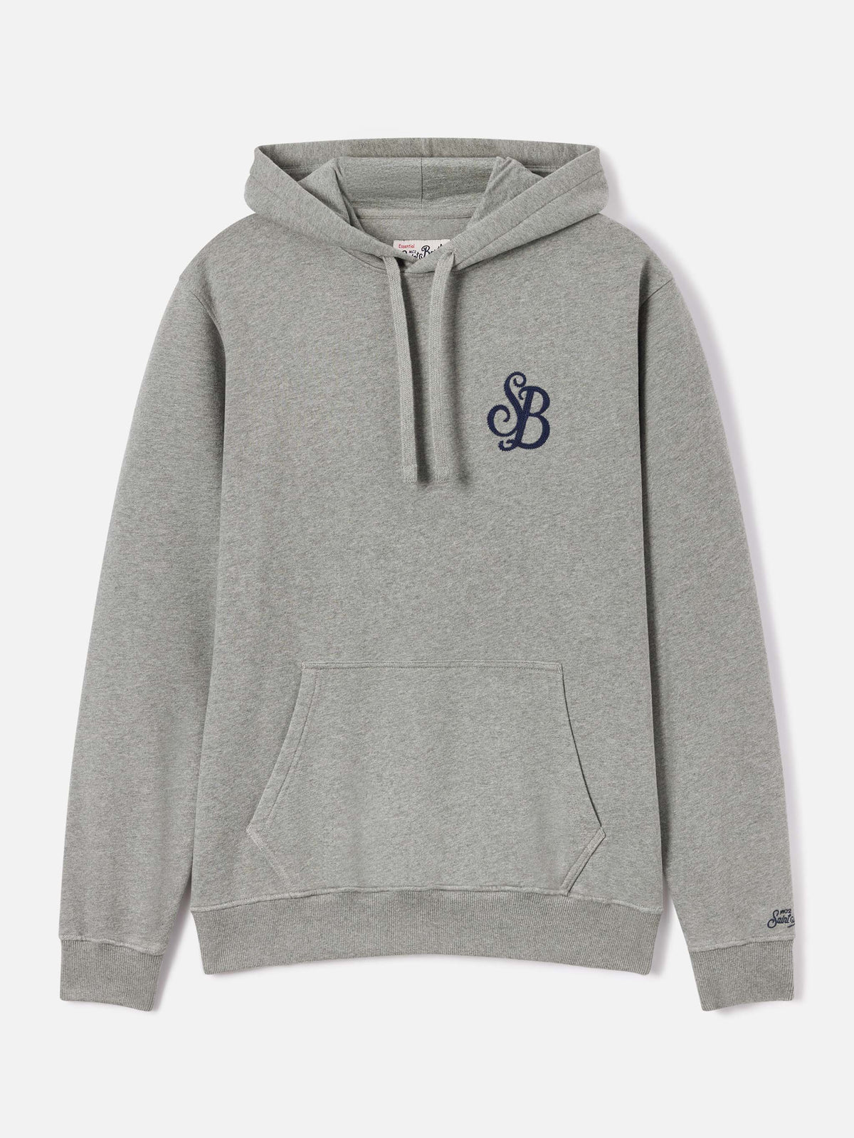 Grauer Tribeca Hoodie aus Baumwolle mit SB Legacy-Monogramm 