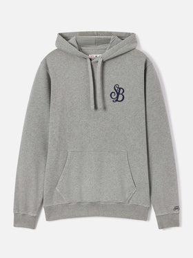 Grauer Tribeca Hoodie aus Baumwolle mit SB Legacy-Monogramm 