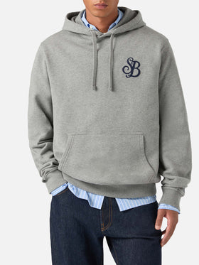 Grauer Tribeca Hoodie aus Baumwolle mit SB Legacy-Monogramm 