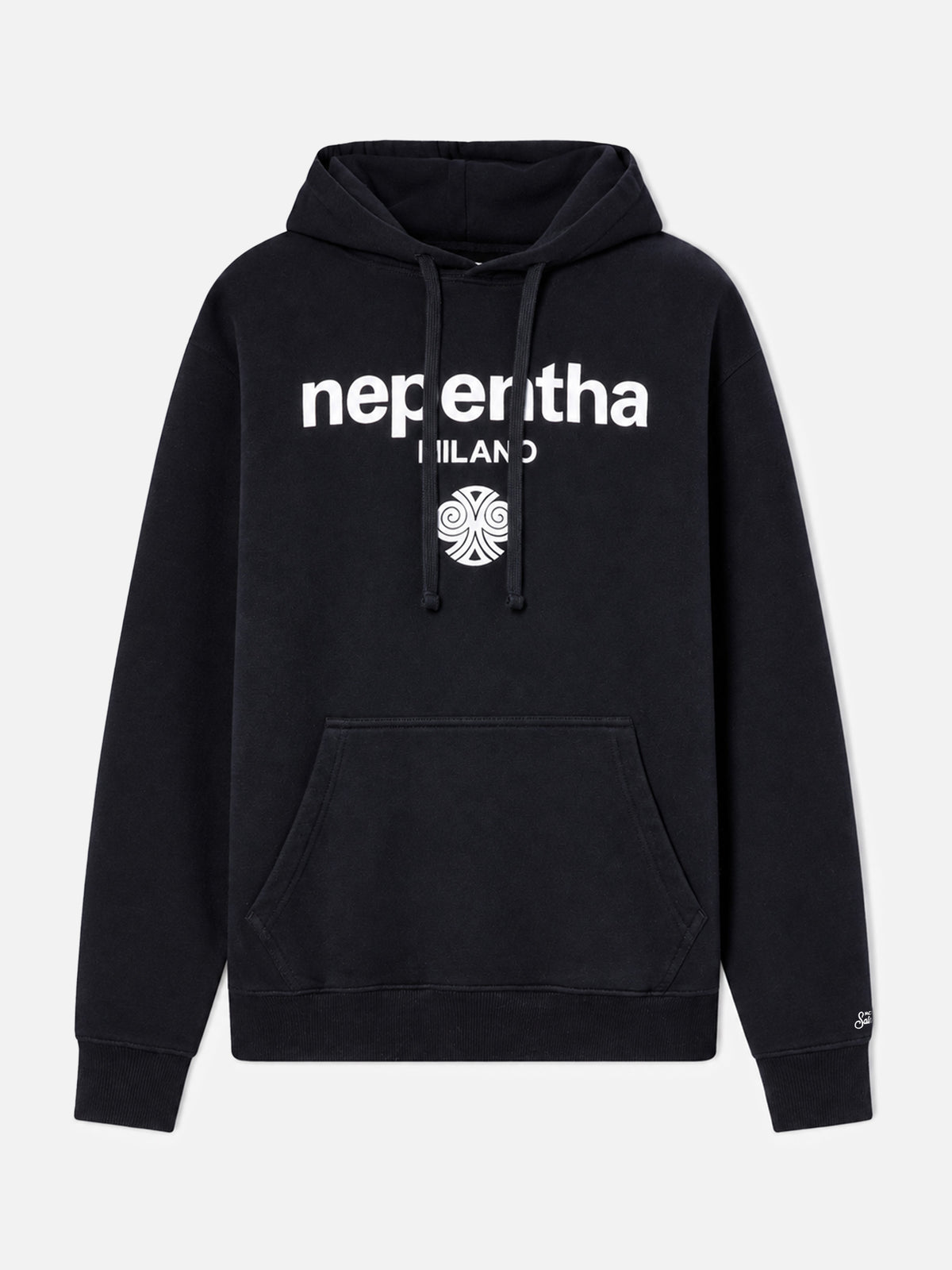 Sudadera con capucha de algodón Tribeca en negro con estampado Nepentha | NEPENTHA SPECIAL EDITION 
