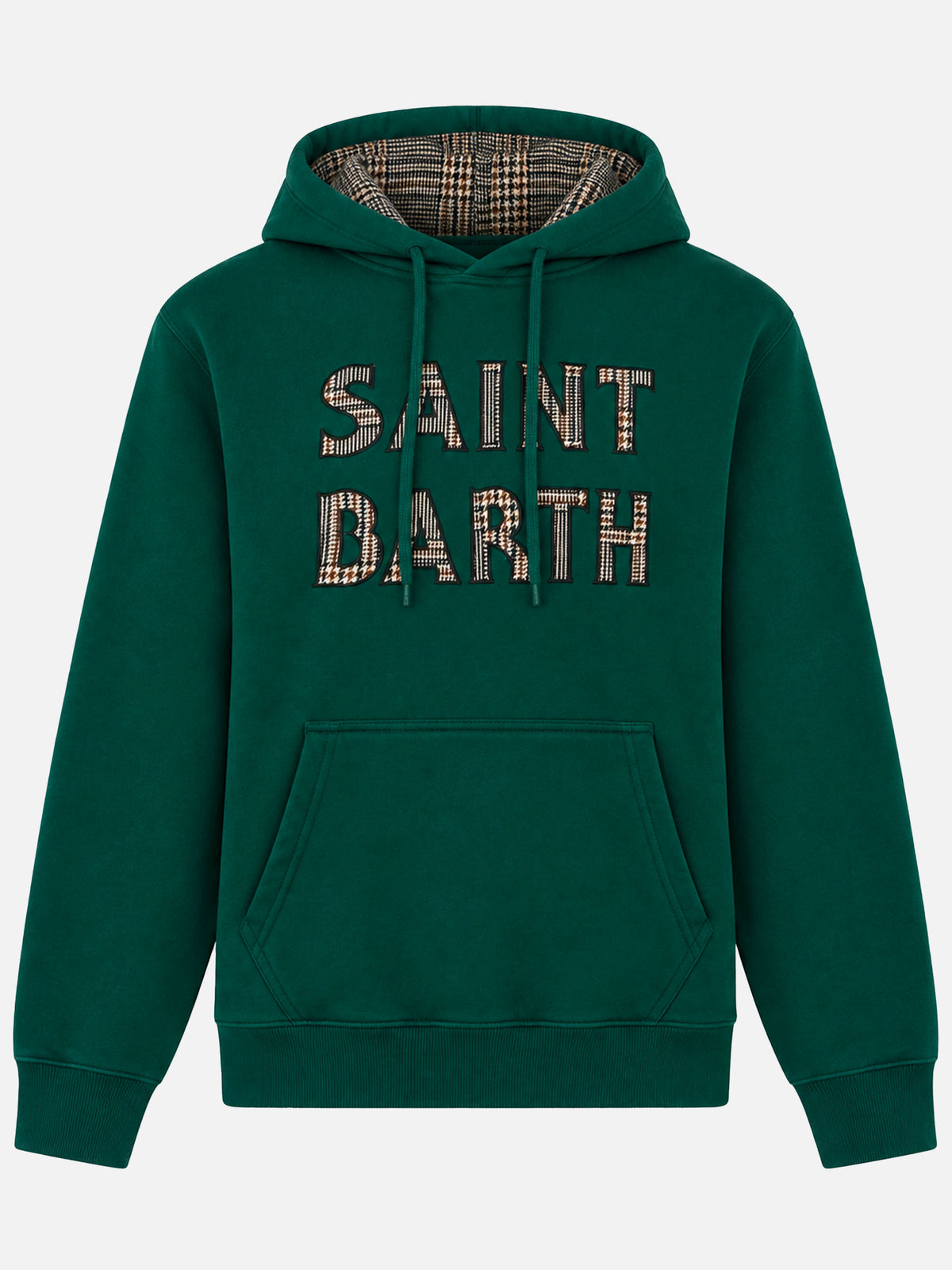 Sudadera con capucha verde Tribeca con parche 