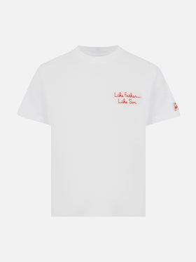 Boy cotton t-shirt with Bart and Homer print and embroidery | THE SIMPSON SPECIAL EDITION - MC2 Saint Barth