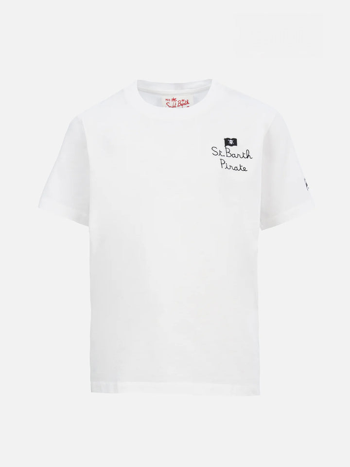 Boy cotton t-shirt with Snoopy print and St. Barth Pirate embroidery | SNOOPY PEANUTS SPECIAL EDITION