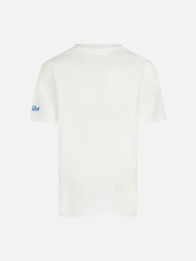 Boy cotton t-shirt with SAINT BARTH cycling team print | WARNER BROS SPECIAL EDITION - MC2 Saint Barth