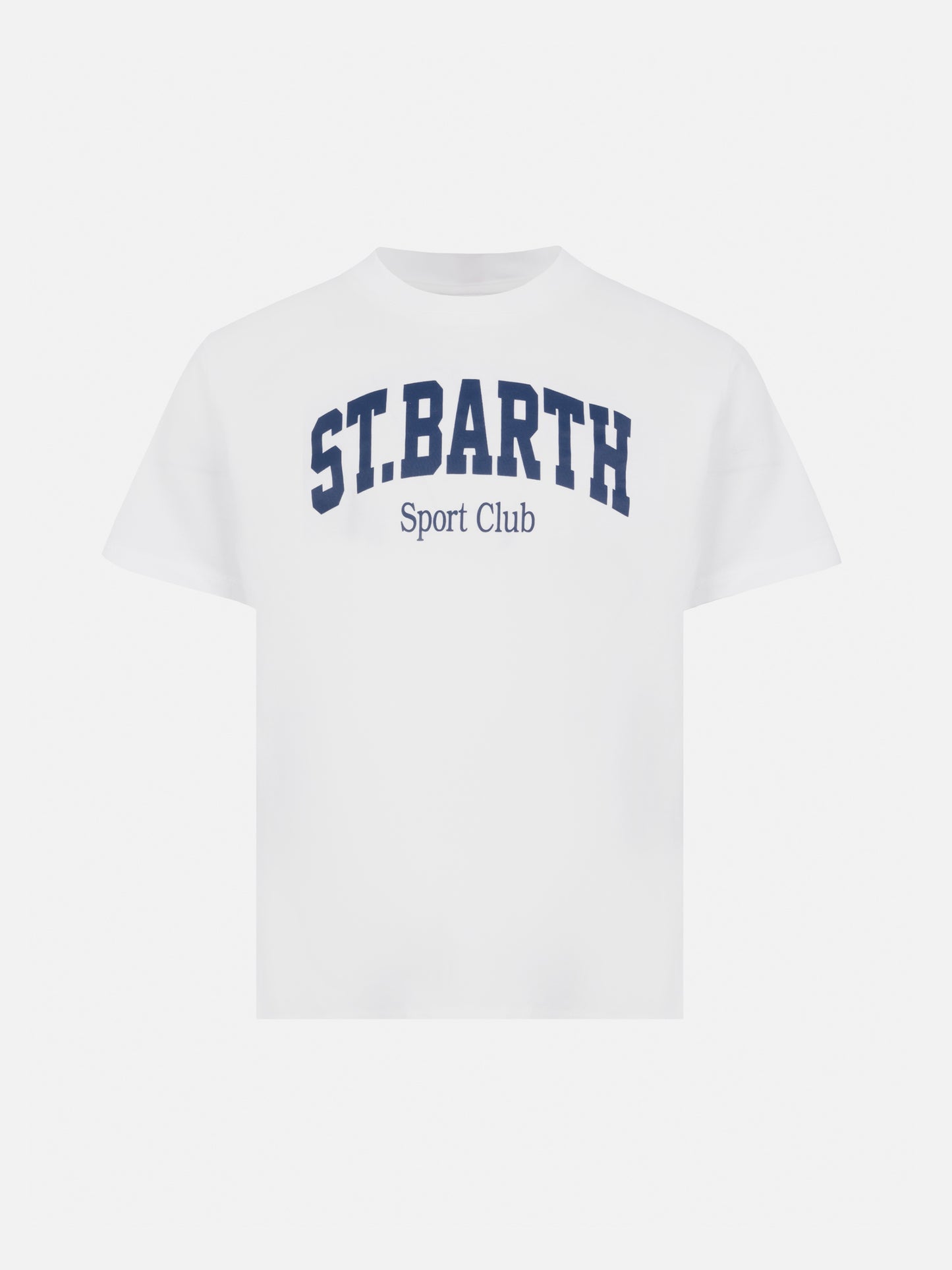 Cotton t-shirt with St. Barth sport club print