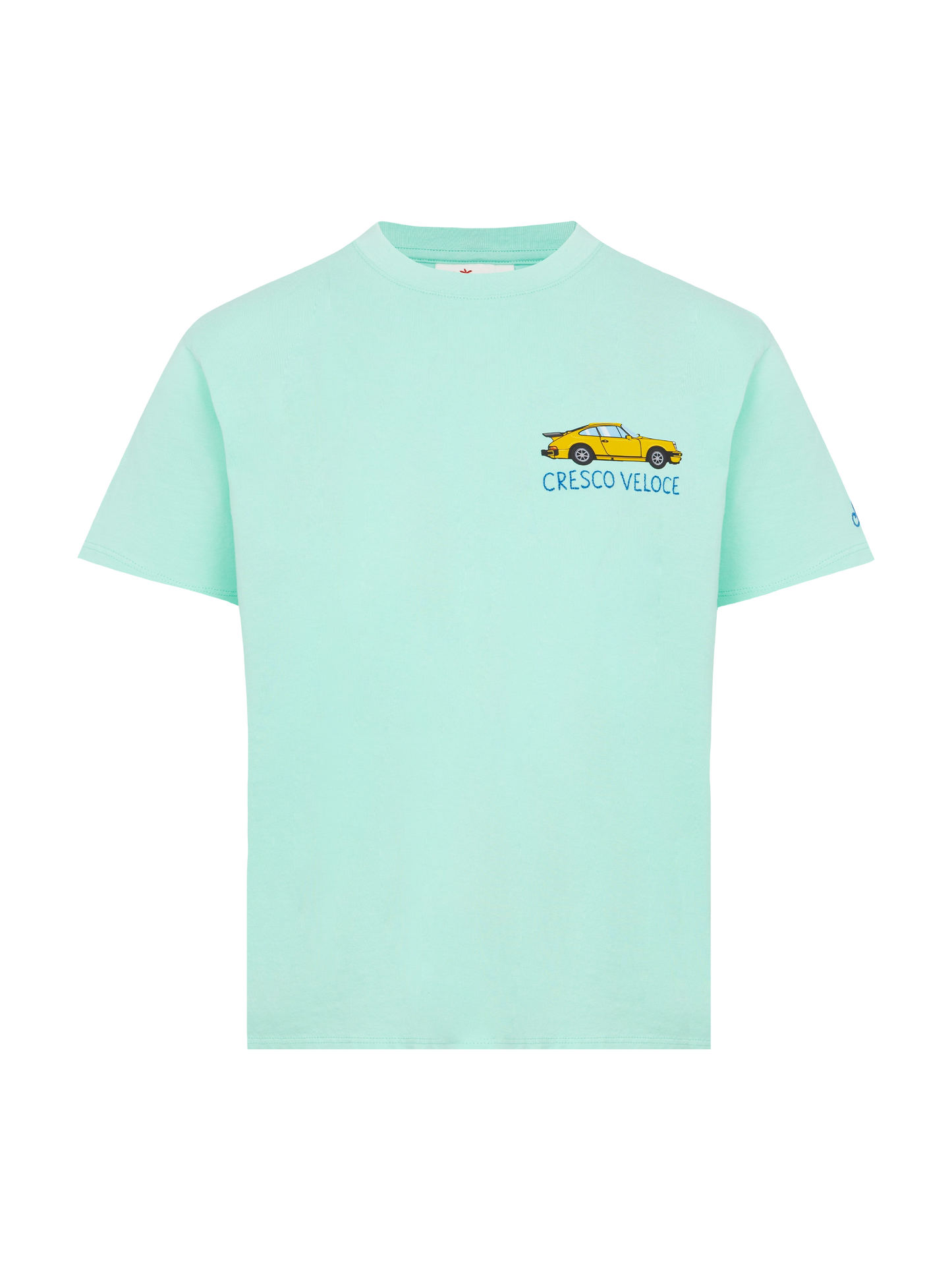 Cotton t-shirt with Cresco veloce embroidery - MC2 Saint Barth